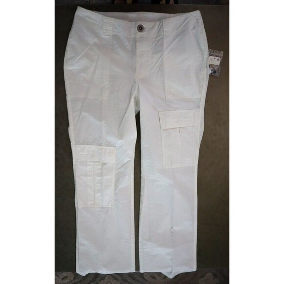 Free People Pants - Free People OB1425597 Womens Sz 6 White The Thing Is Low Rise Utility Pants